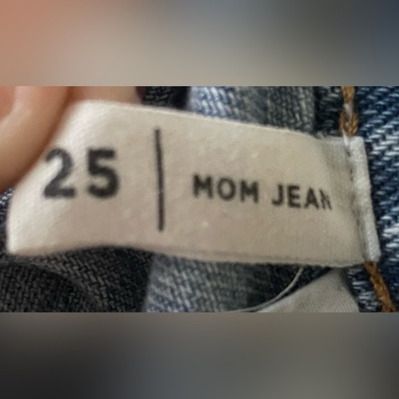 PACSUN Women Mom Jean Half Moon High Waist Jeans Size 25 Denim Blue - Picture 7 of 9